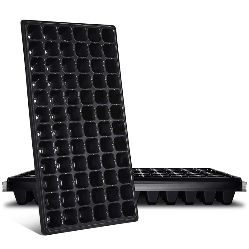 Propagation Tray 72 - ABGH-10-pack zaadstartbak, 72-cel zaailingenbakken met afvoergaten,