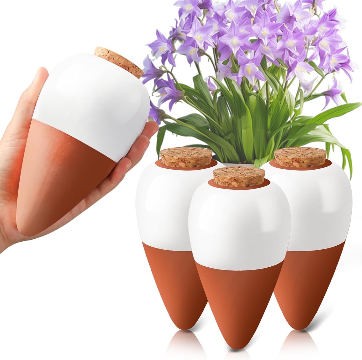 Terracotta gietstokjes, zelfwa - Self Watering Insert recensie en prijs